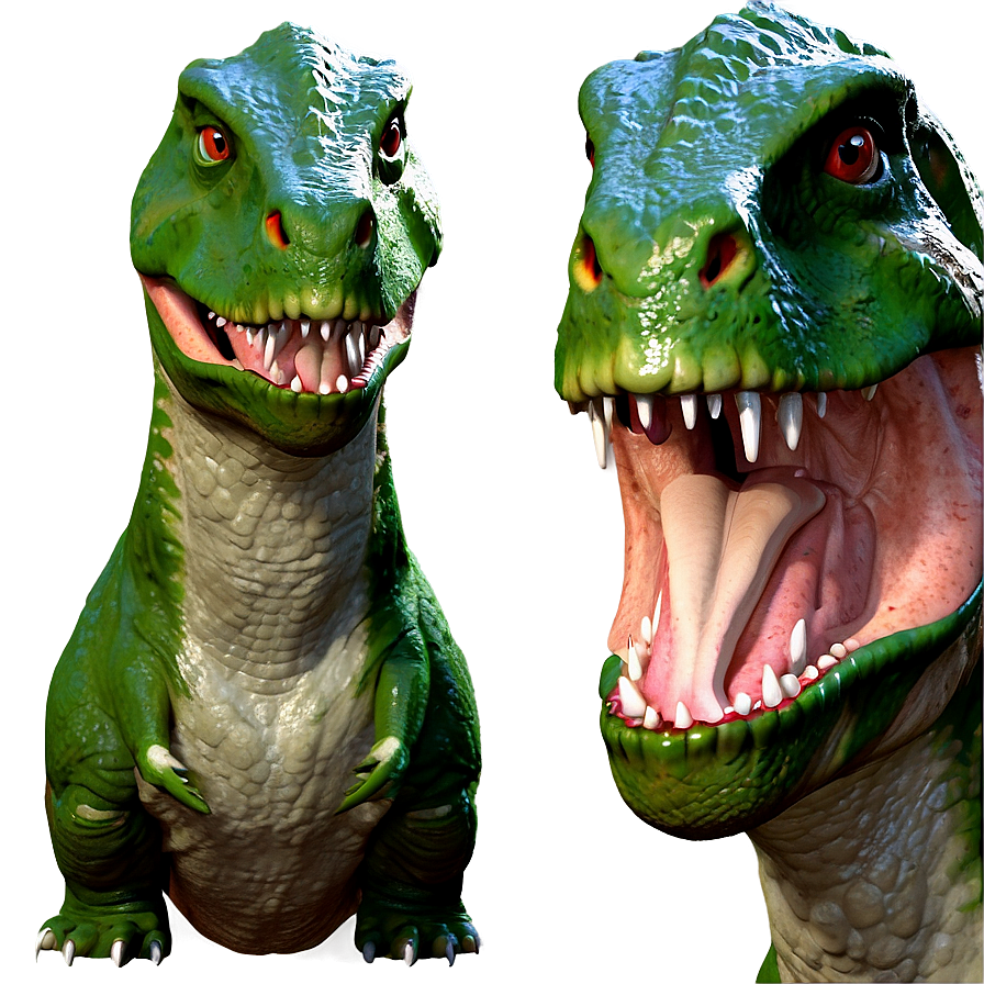 Detailed Dinosaur Head Rendering Png 06292024