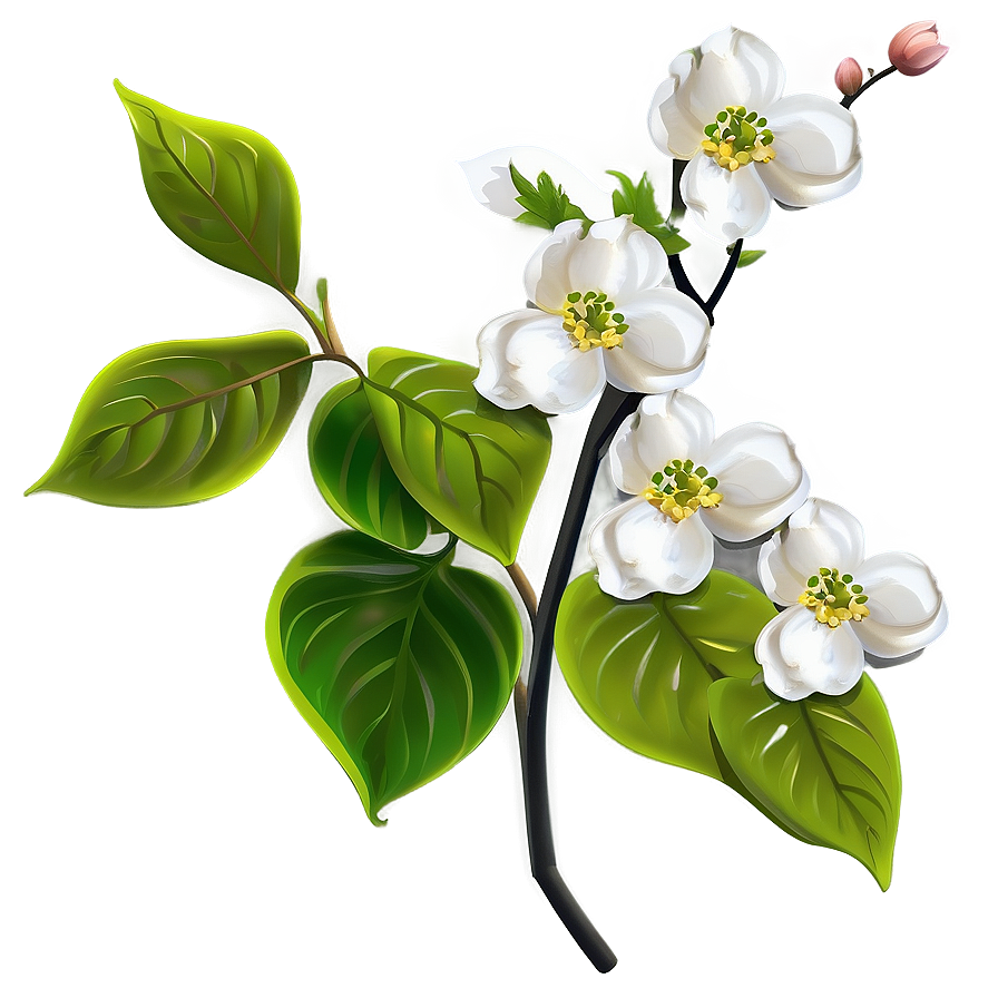 Detailed Dogwood Flower Png Pxr58