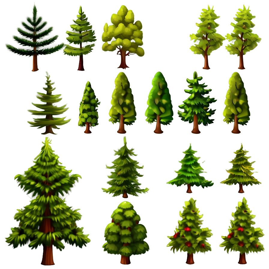 Detailed Evergreen Tree Png 61