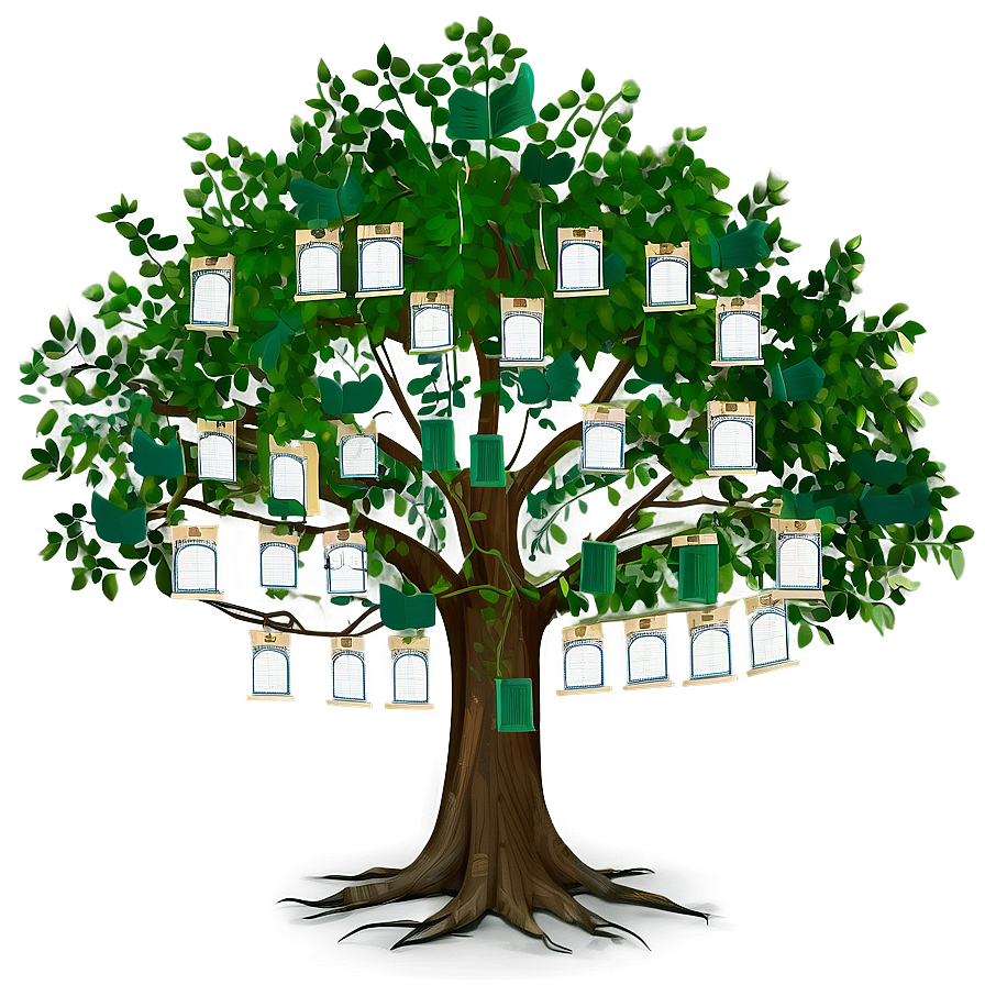 Detailed Family Reunion Tree Png Sde