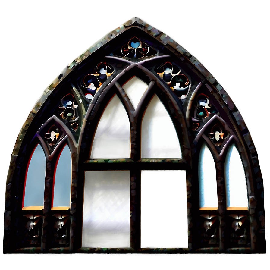 Detailed Gothic Windows Png Wuq63