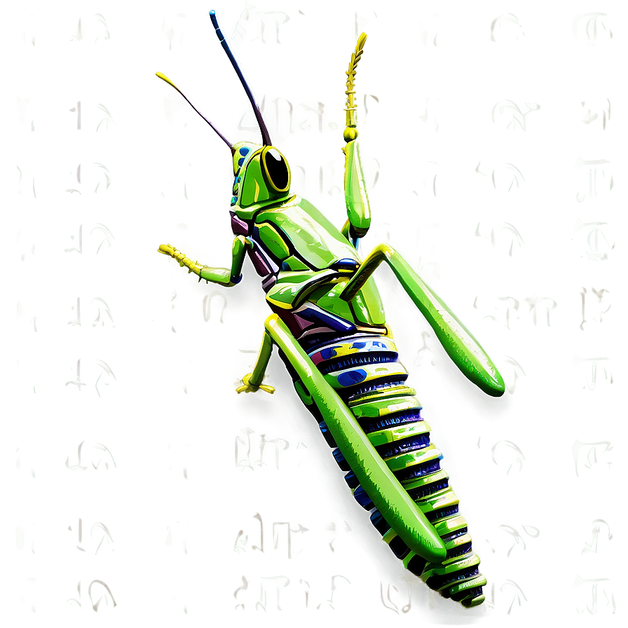 Detailed Grasshopper Drawing Png Cog64