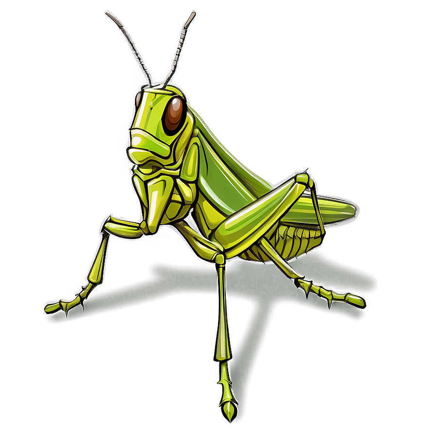 Detailed Grasshopper Drawing Png Ngi1