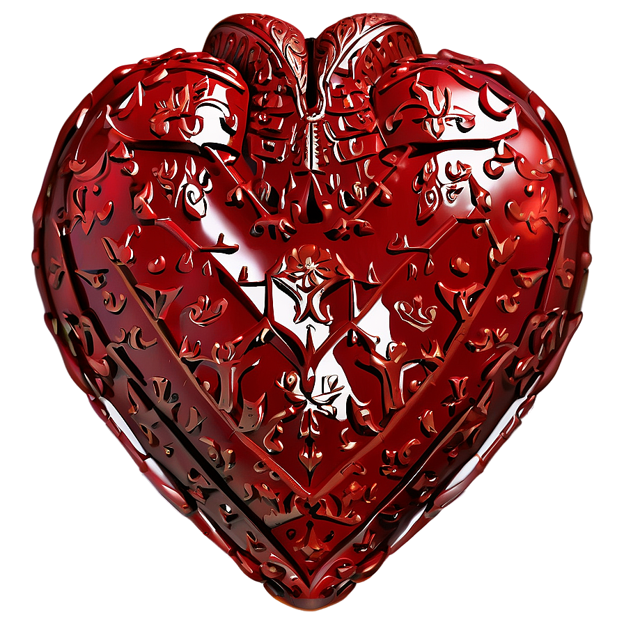 Detailed Heart Drawing Png 3