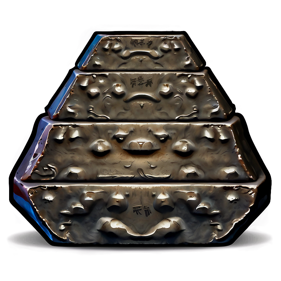 Detailed Iron Ingot Artwork Png Joo29