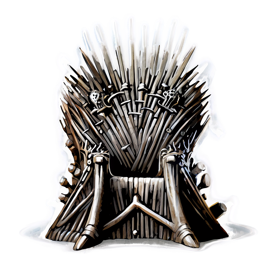 Detailed Iron Throne Artwork Png Smu84