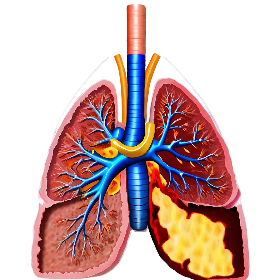 Detailed Lung Cross Section Png Iji