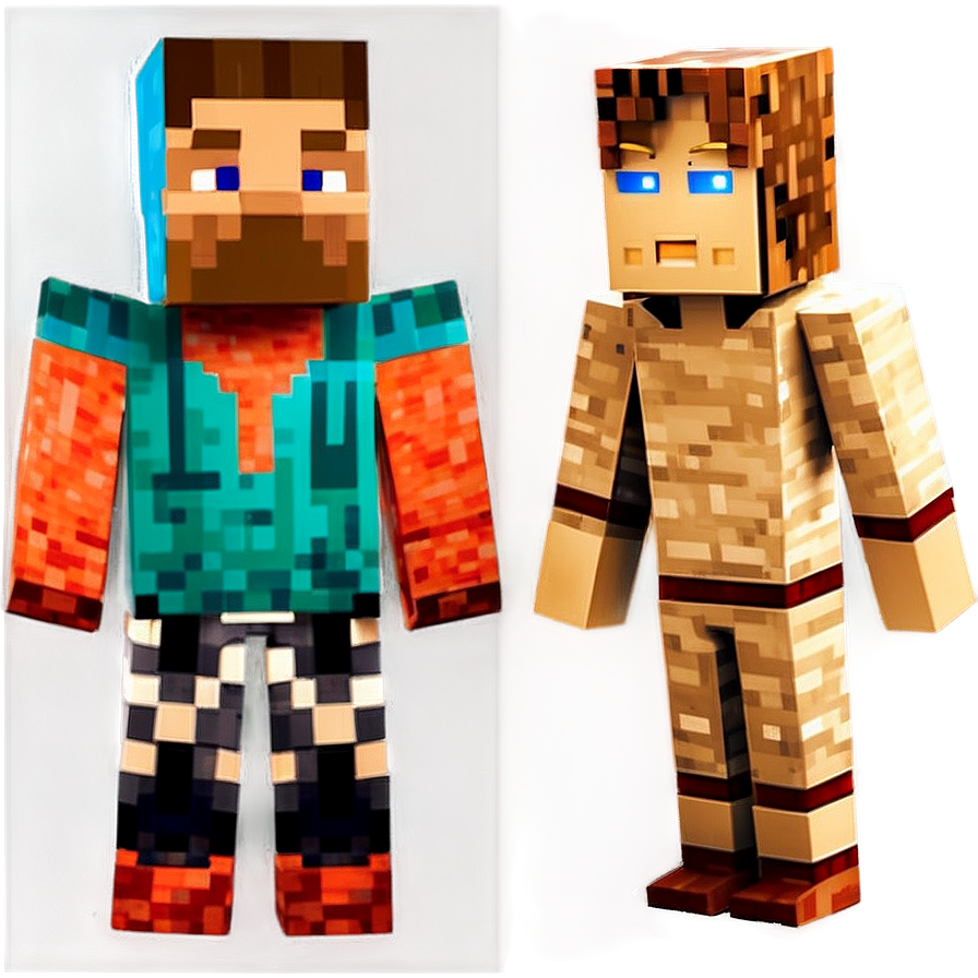 Detailed Minecraft Characters Png Ffe