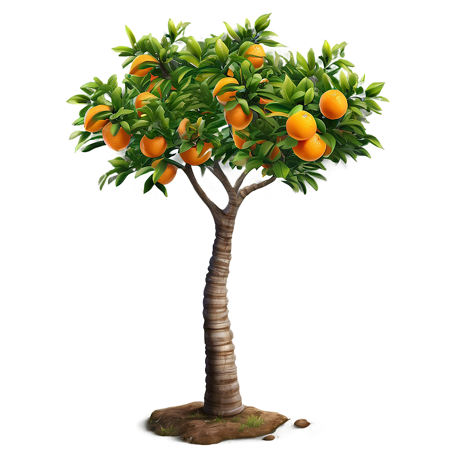 Detailed Orange Tree Png 06132024