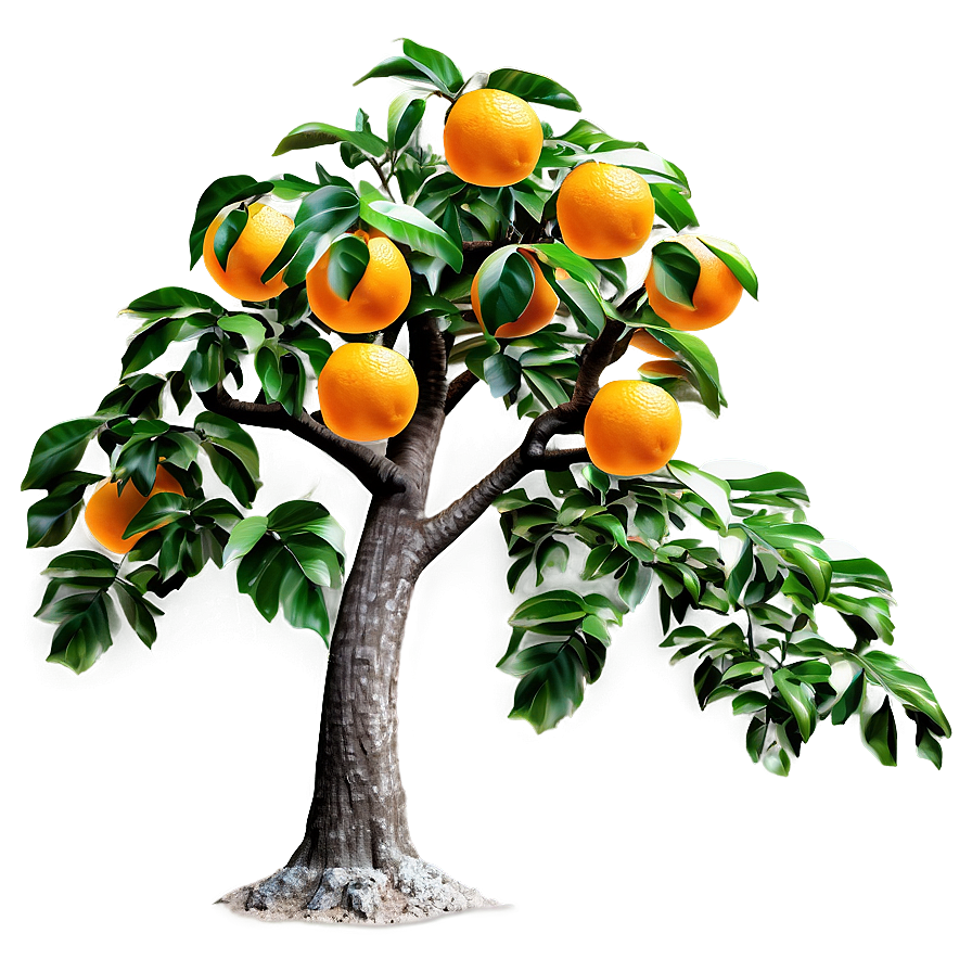 Detailed Orange Tree Png 06132024