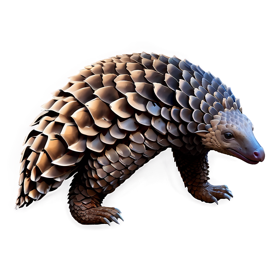 Detailed Pangolin Drawing Png 33