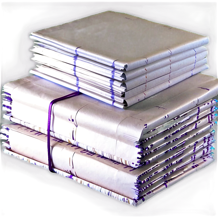 Detailed Paper Stack Png 06132024