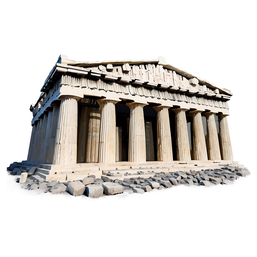 Detailed Parthenon Drawing Png Lid76