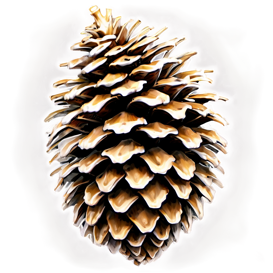 Detailed Pine Cone Png 06202024