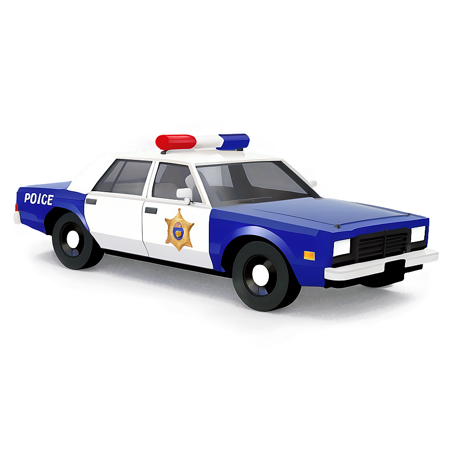 Detailed Police Car Design Png 06132024