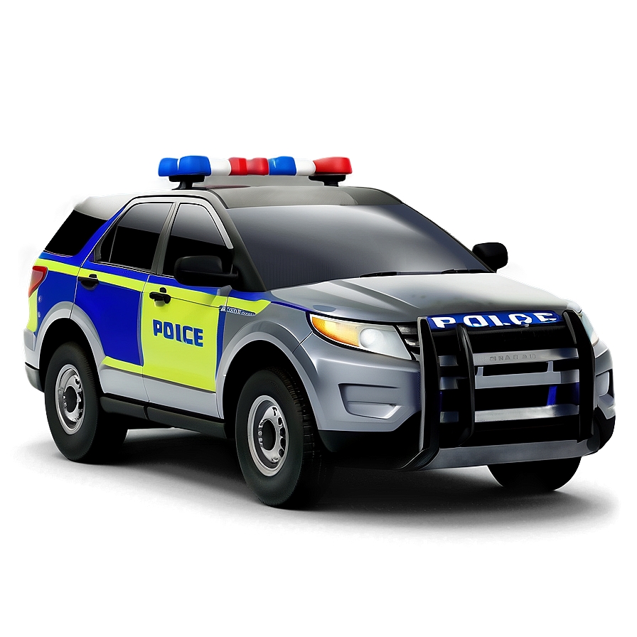 Detailed Police Car Design Png Yjr93