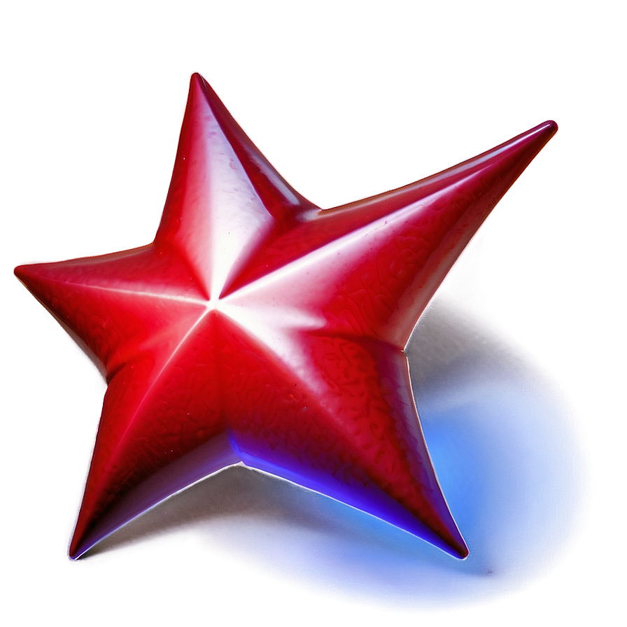 Detailed Red Star Png Soq