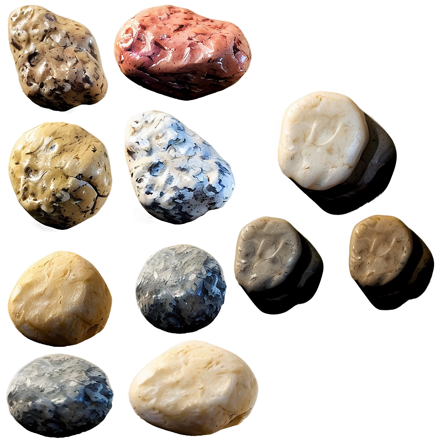 Detailed River Rock Types Png 59