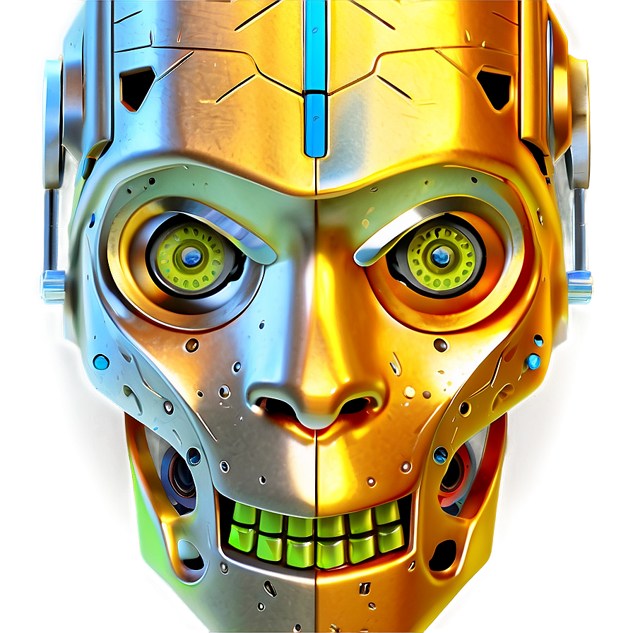 Detailed Robot Head Png 53