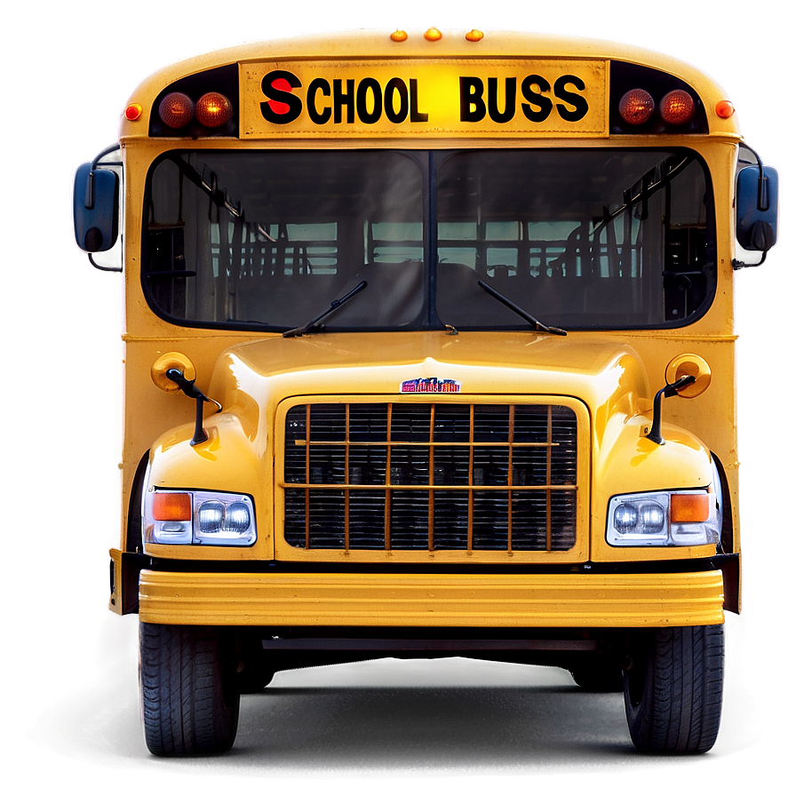 Detailed School Bus Blueprint Png Lsf30