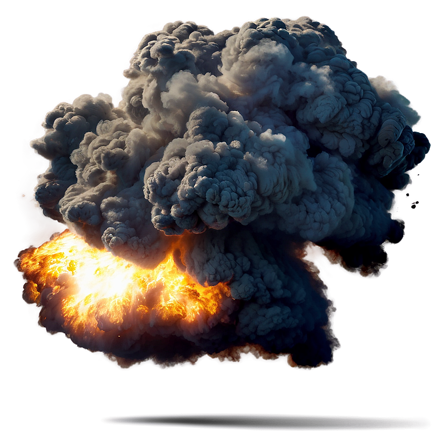 Detailed Smoke Explosion Drawing Png 95