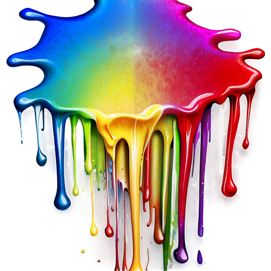 Detailed Spray Paint Drip Png 06282024