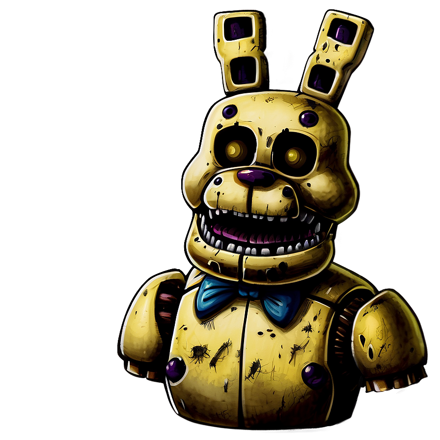 Detailed Springtrap Drawing Png Psg