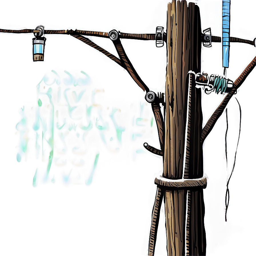 Detailed Telephone Pole Drawing Png Qaa