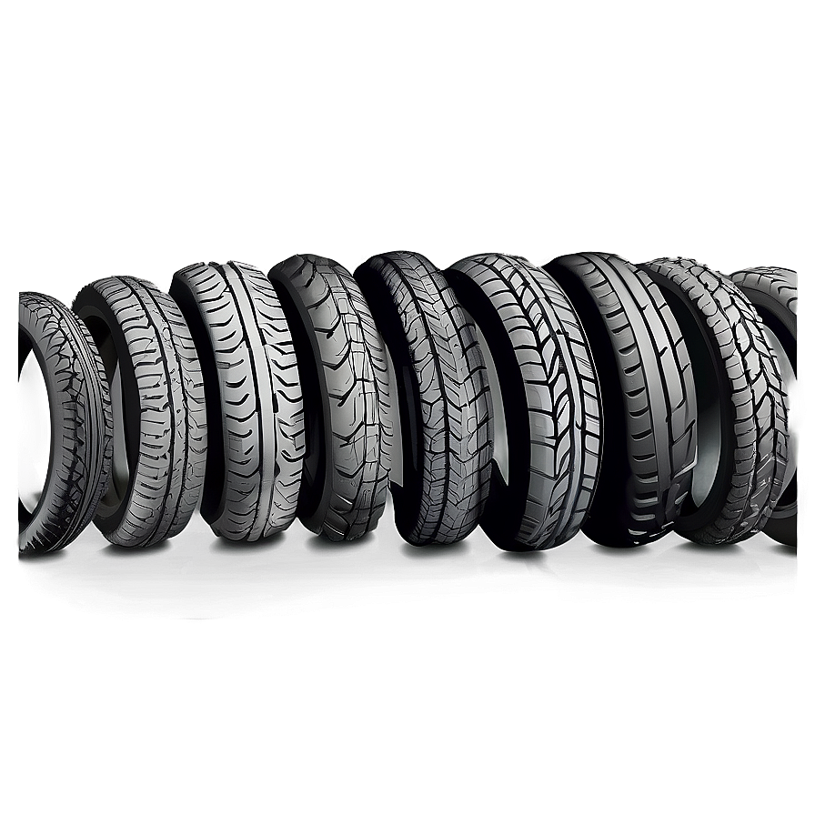 Detailed Tire Tread Illustration Png 06272024