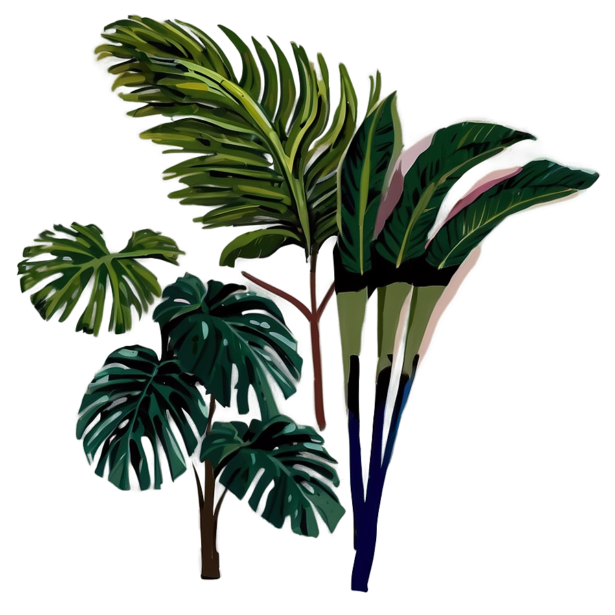 Detailed Tropical Plants Png Ppm46