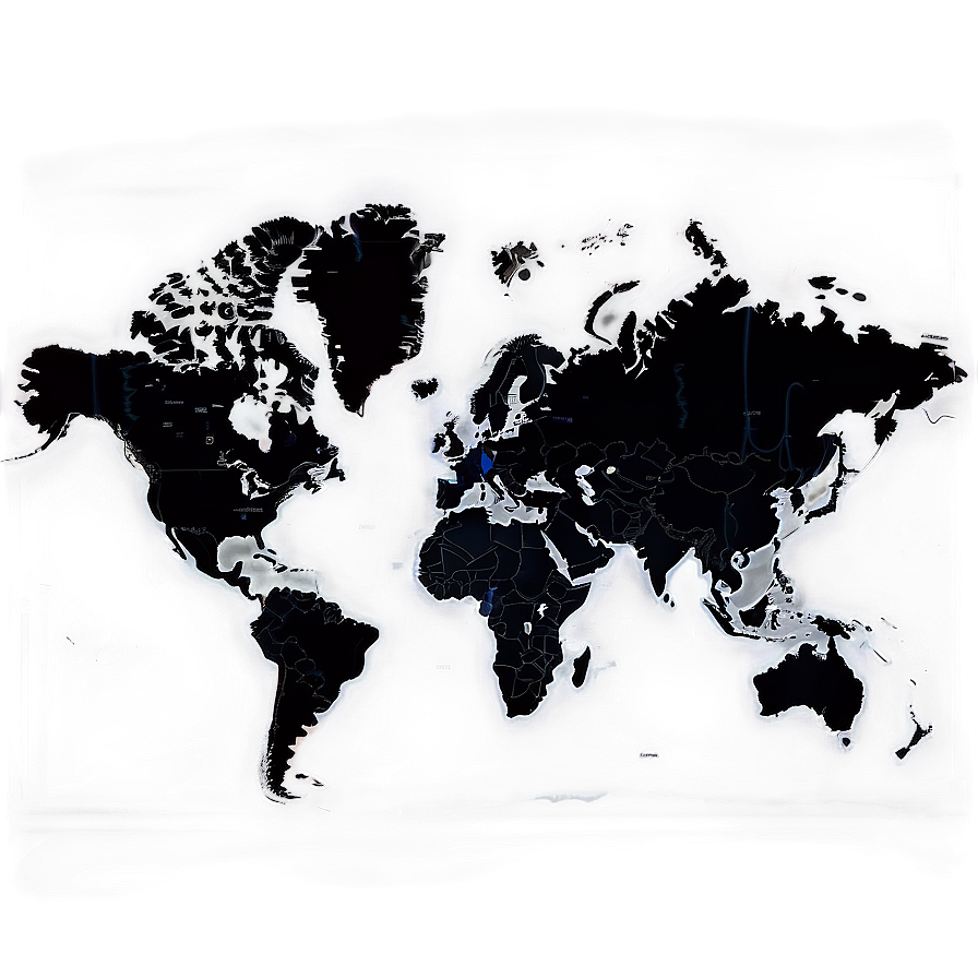 Detailed World Map Vector Png 1