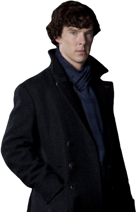 Detectivein Blue Scarf