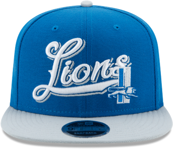 Detroit Lions Blue Snapback Hat