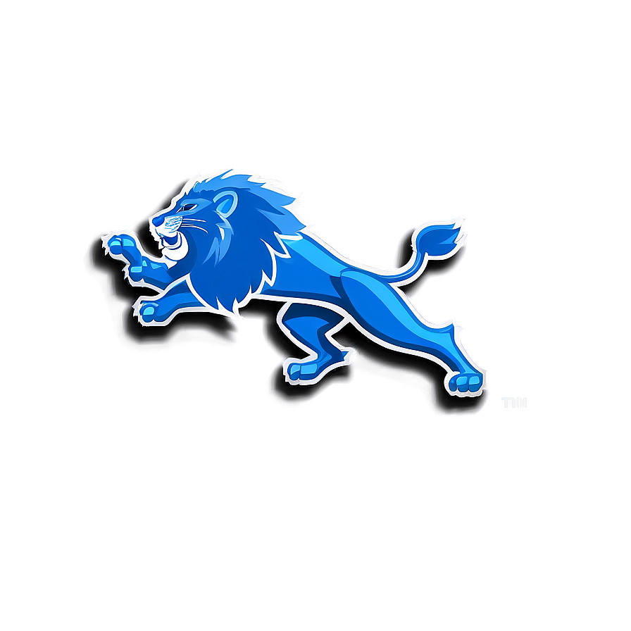 Detroit Lions Logo In Action Png Klo