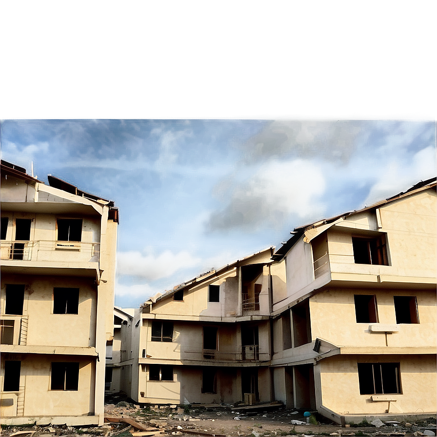 Devastated Housing Building Png 98