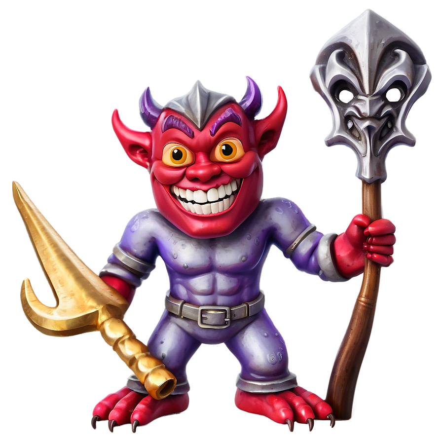 Devil Holding Trident Png Cod