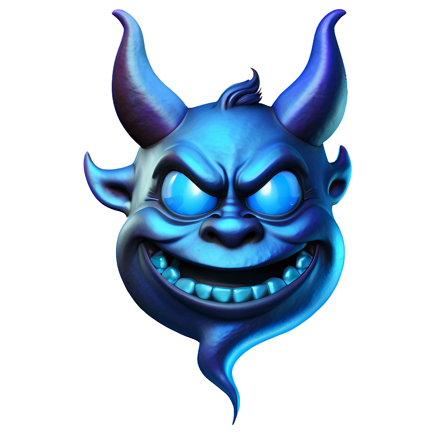 Devilish Blue Emoji Png Svi1