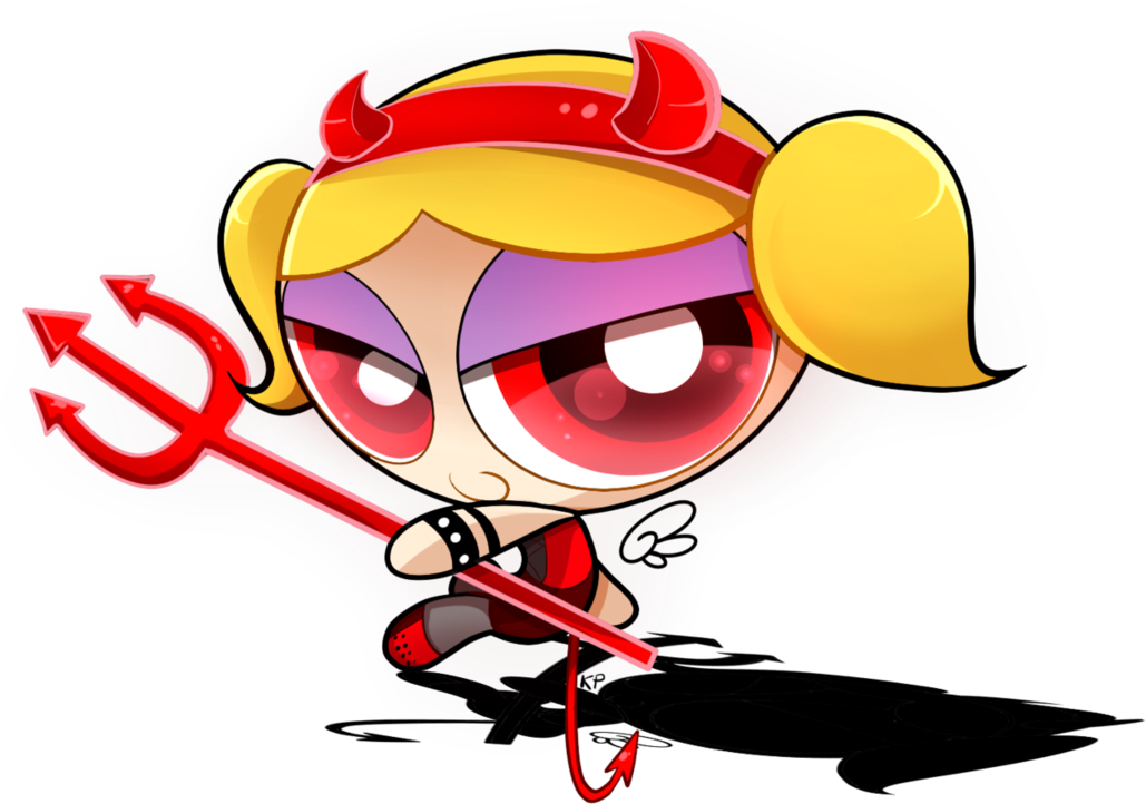 Devilish Powerpuff Girl Illustration