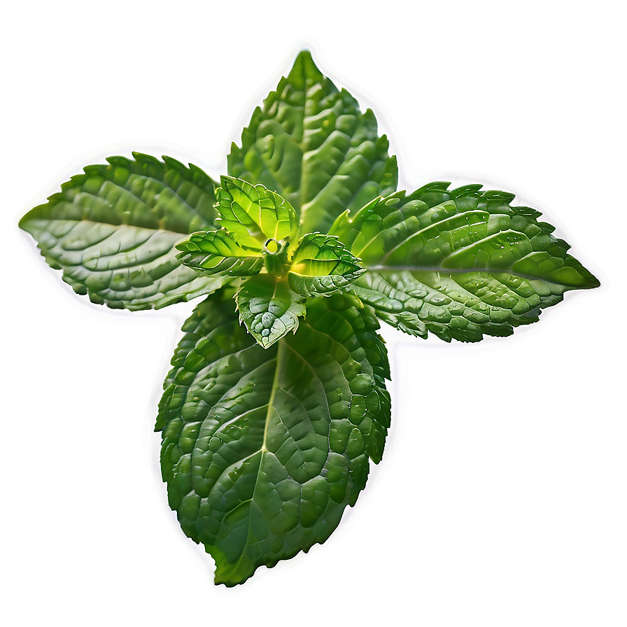 Dewy Mint Leaf Png Ioi96