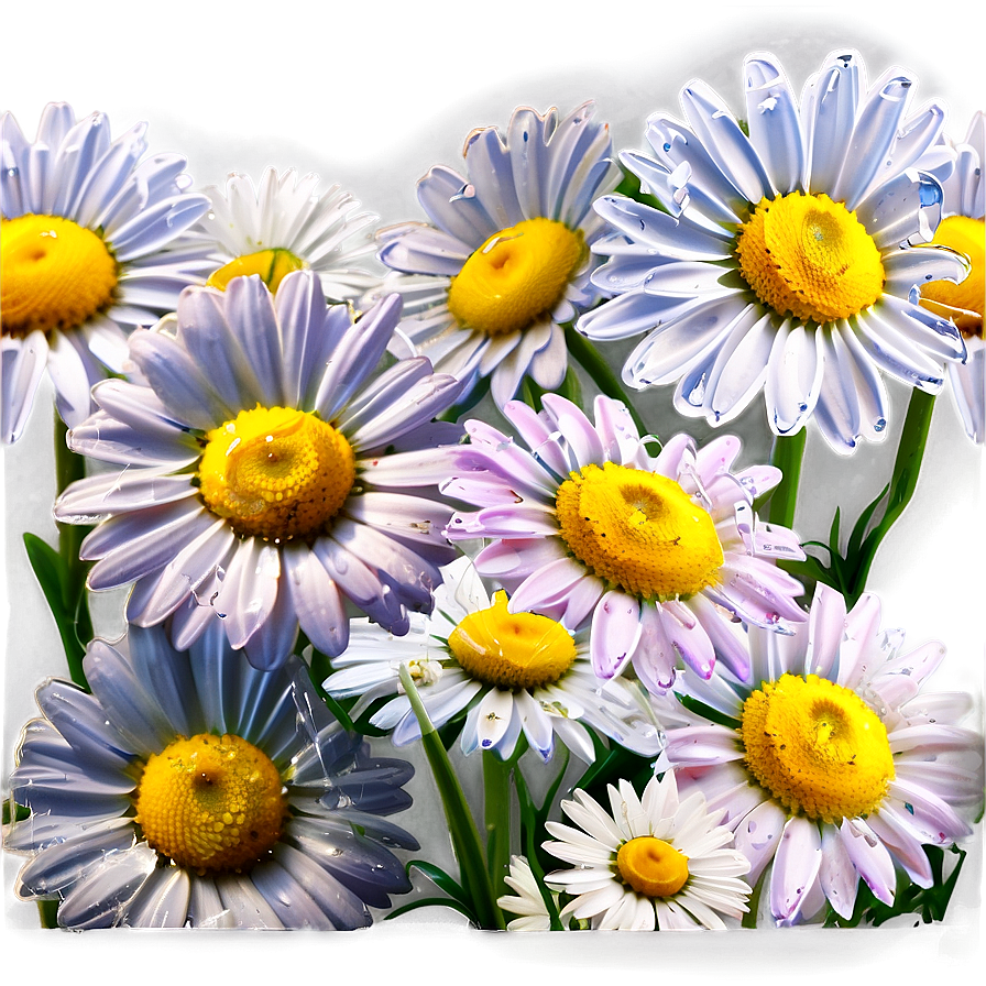 Dewy Morning Daisies Png Ilw