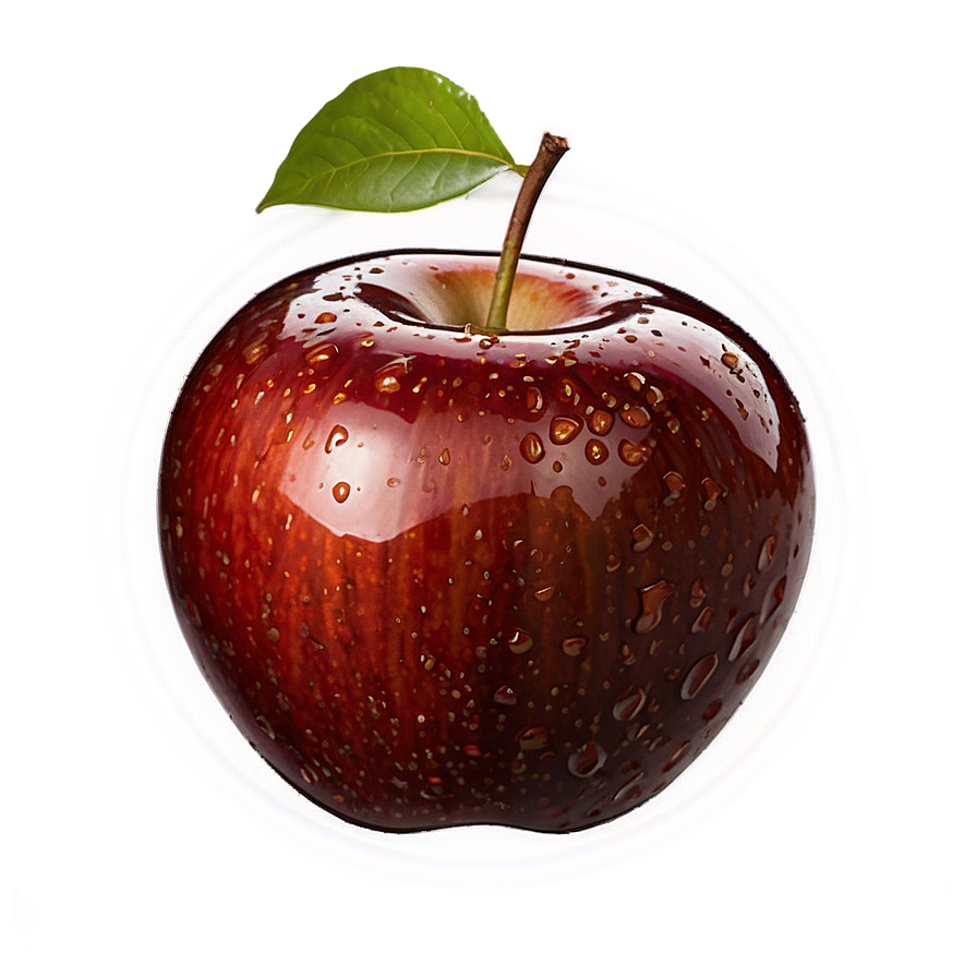 Dewy Red Apple Png Nii