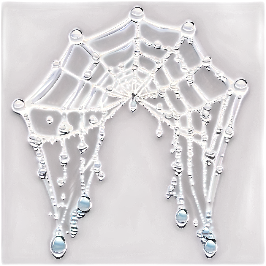 Dewy Spider Web Art