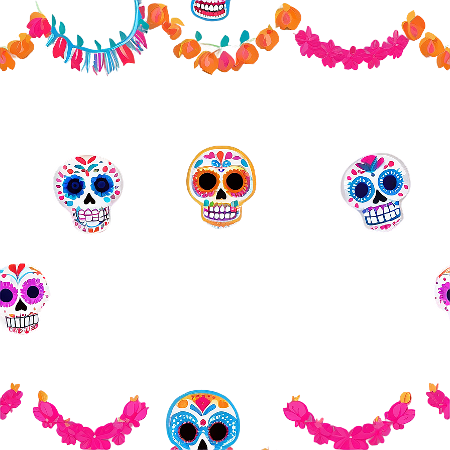 Dia De Los Muertos Calavera Decorations Png Jli