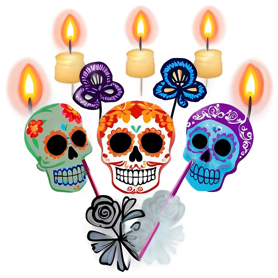 Dia De Los Muertos Candlelight Vigil Png Djt