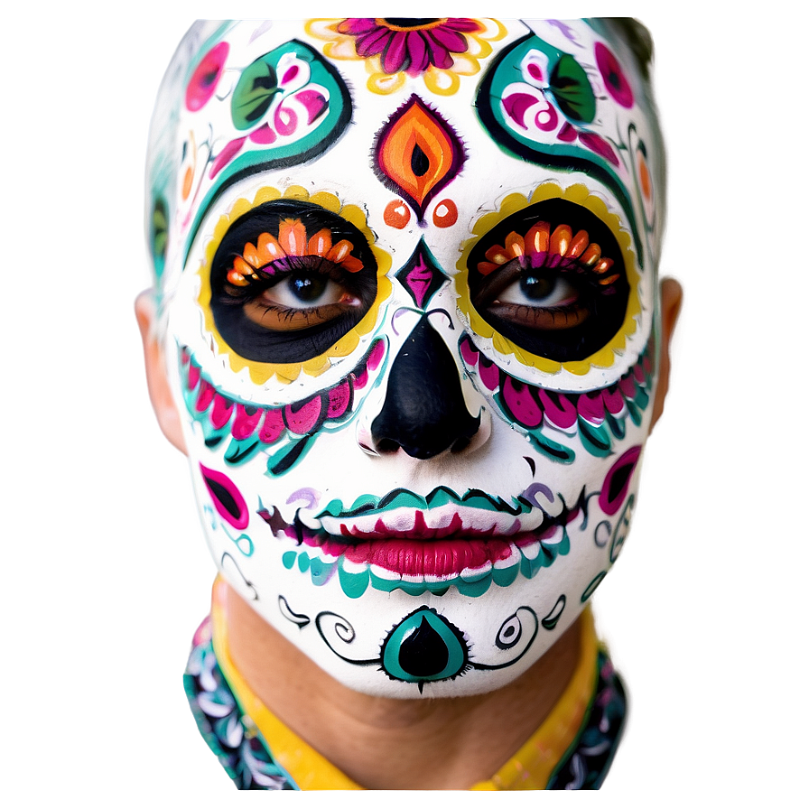 Dia De Los Muertos Face Paint Png 06112024