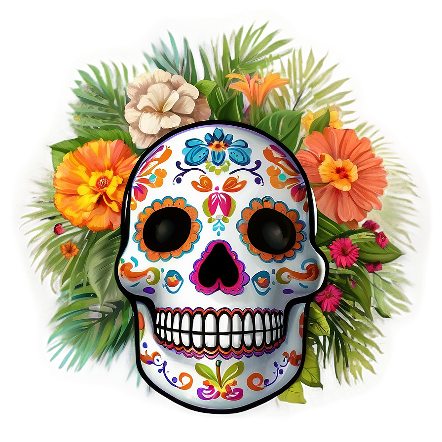 Dia De Los Muertos Floral Arrangements Png Rgw13