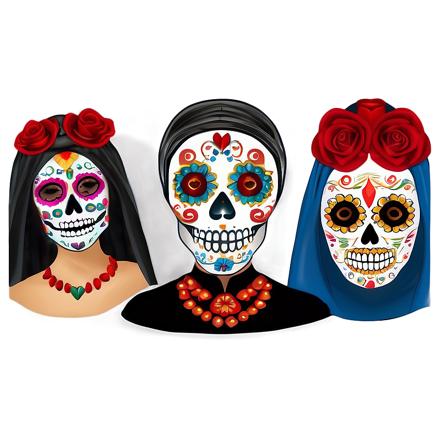 Dia De Los Muertos Historical Costumes Png 85