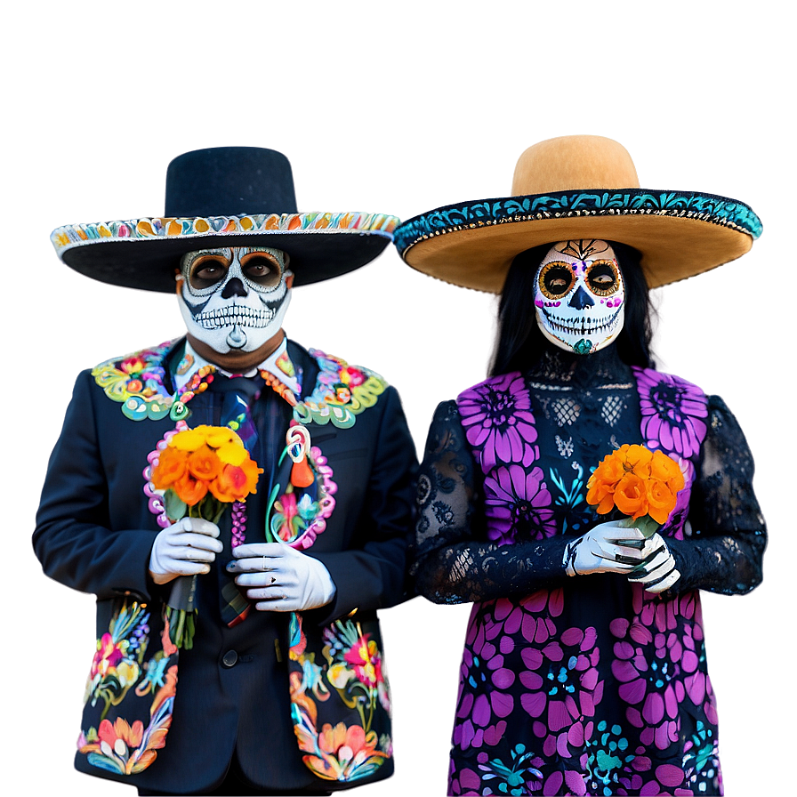 Dia De Los Muertos Street Festivities Png Fos