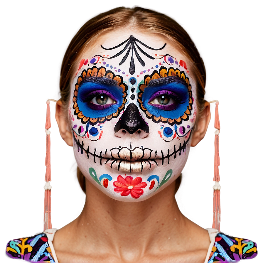 Dia De Los Muertos Themed Makeup Png 06112024