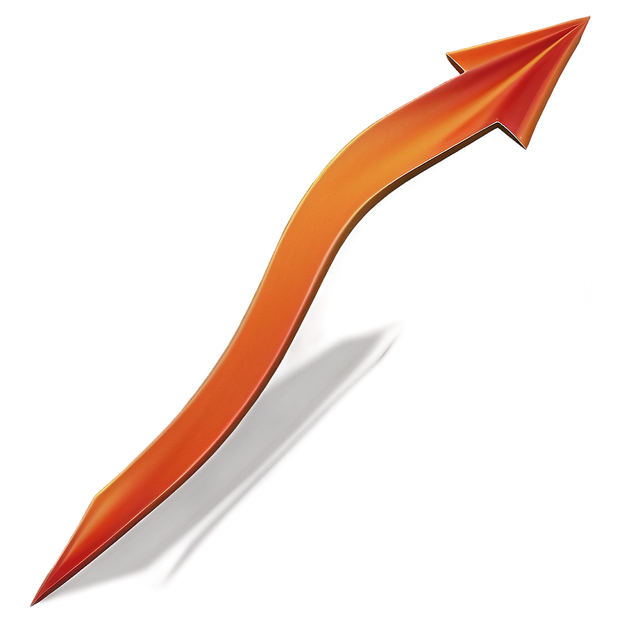 Diagonal Orange Arrow Png 06262024